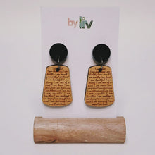 Load image into Gallery viewer, &quot;I Am&quot; Small Dangle Earrings and Affirmation Cards Set
