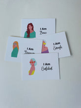 Load image into Gallery viewer, &quot;I Am&quot; Small Hoop Earrings and Affirmation Cards Set
